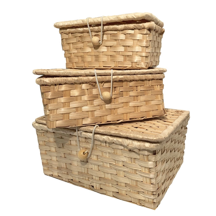 CESTAS BAMBU SET DE 3 BRIC - 1