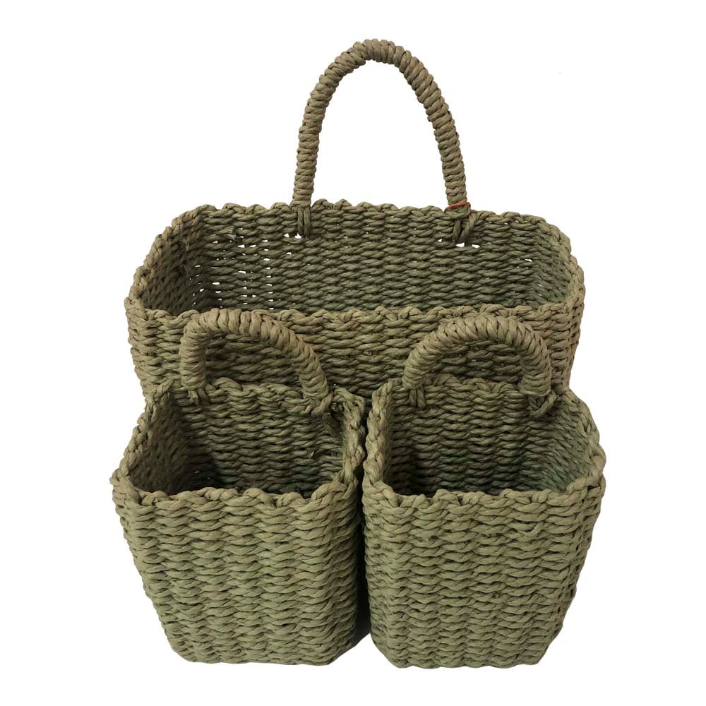 CANASTO ORGANIZADOR SET DE 3 BRIC - 1