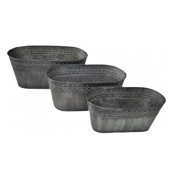 MACETEROS SET DE 3 BRIC - 1