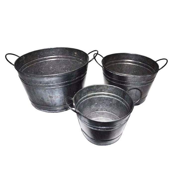 MACETEROS SET DE 3 BRIC - 1