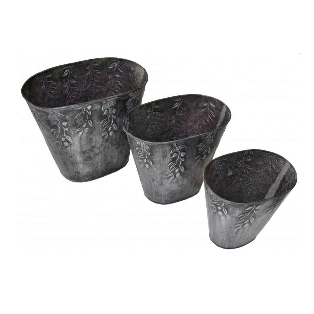 MACETEROS SET DE 3 BRIC - 1