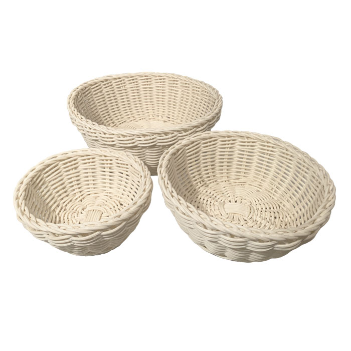 CESTAS BLANCAS SET DE 3 BRIC