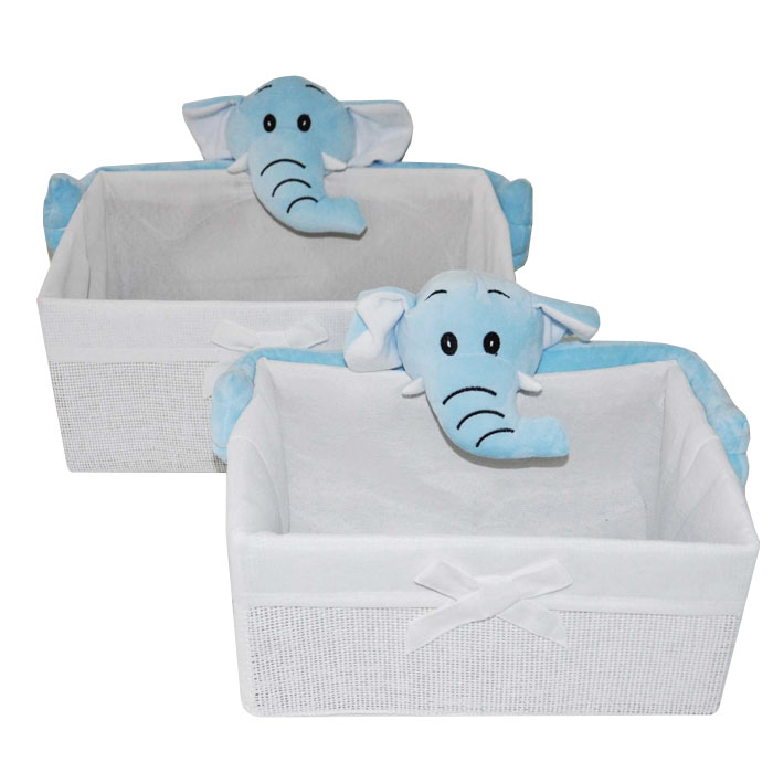 CANASTO INFANTIL ELEFANTE SET DE 2 BRIC - 1