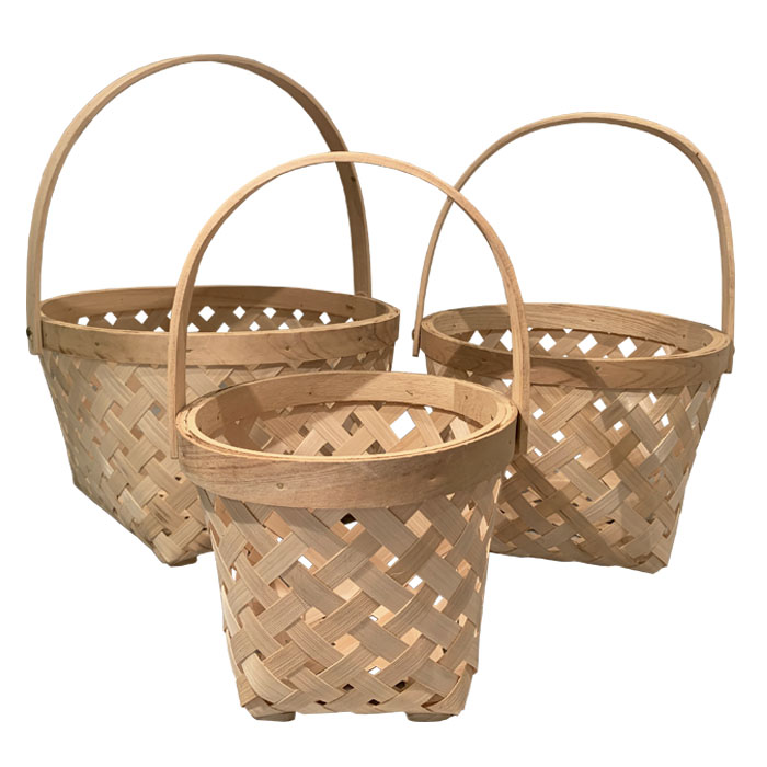CESTAS DE BAMBÚ SET DE 3 BRIC - 1