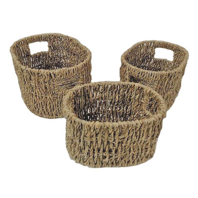 CESTAS OVALADAS SET DE 3 BRIC