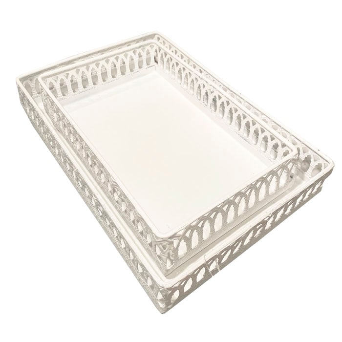 SET DE 2 BANDEJAS RECTANGULARES BRIC - 1