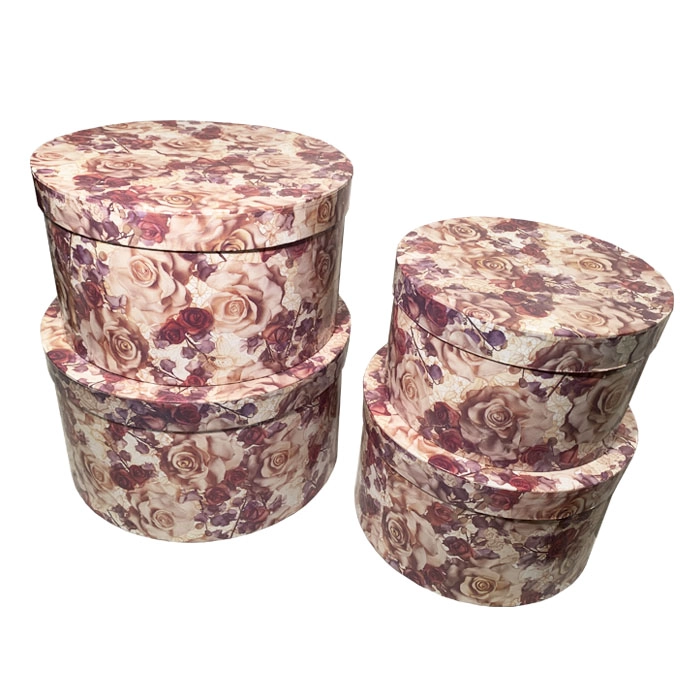 CAJAS DISEÑO FLORES SET 4 BRIC - 2