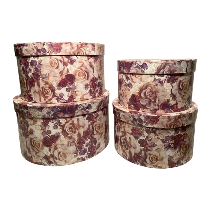 CAJAS DISEÑO FLORES SET 4 BRIC - 3