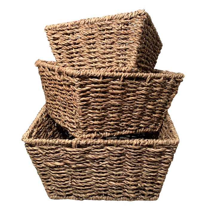 SET DE 3 CESTAS CUADRADAS BRIC - 1