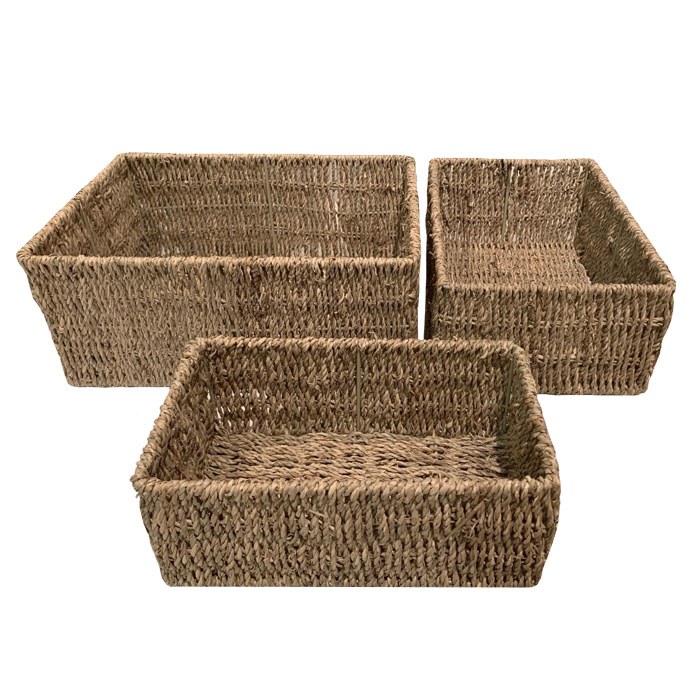 CANASTOS PARA ALMACENAMIENTO SET DE 3 BRIC - 1