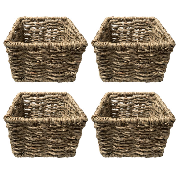 CESTAS CUADRADAS SET DE 4 BRIC - 1