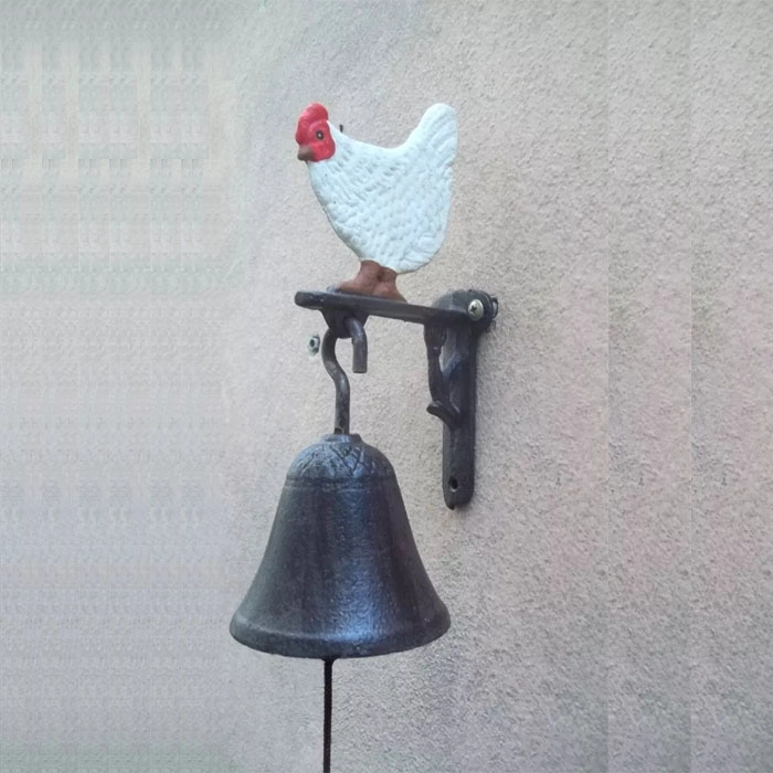CAMPANA DECORATIVA DISEÑO GALLO BRIC - 2