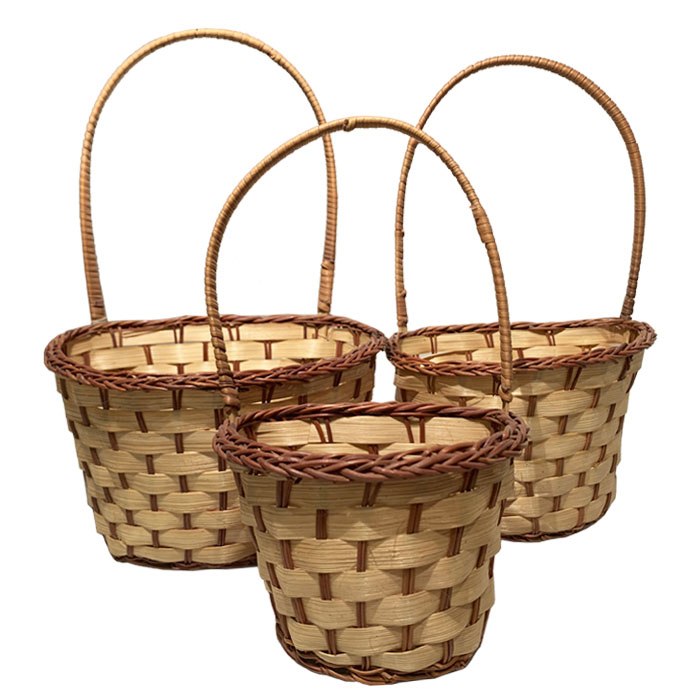 CANASTOS COLGANTES SET DE 3 BRIC - 1