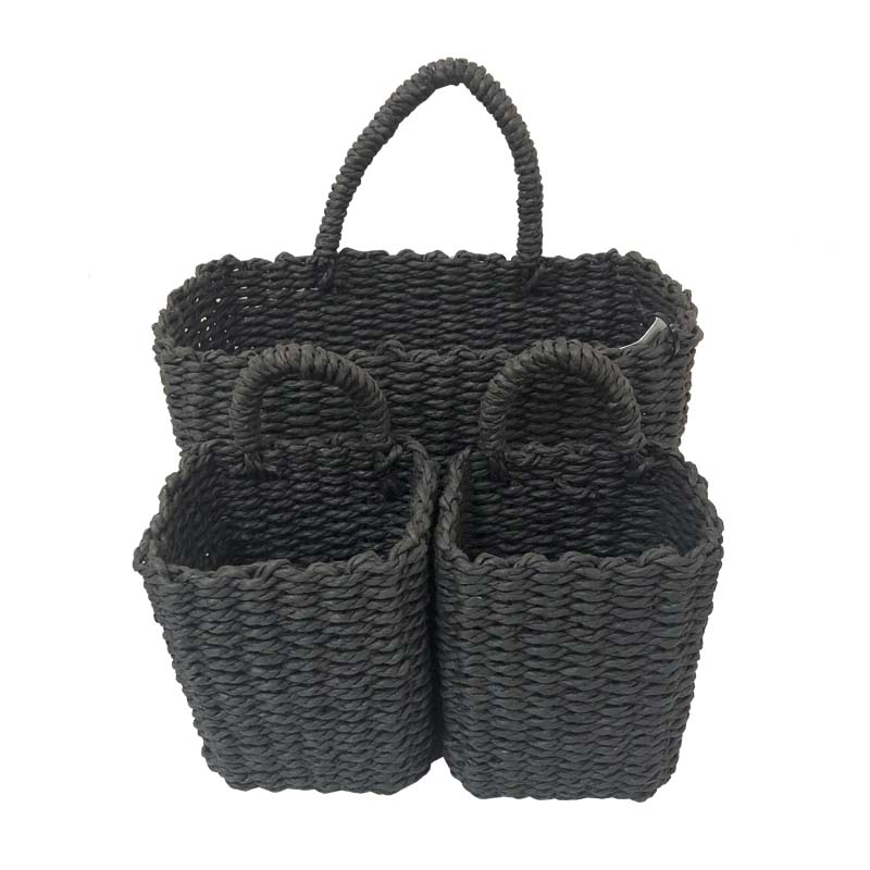 CANASTO COLGANTE SET DE 3 BRIC - 2