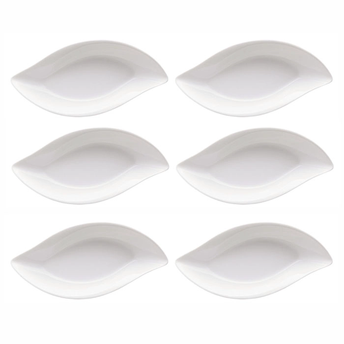 PLATO HOJA SET DE 6 BRIC - 1