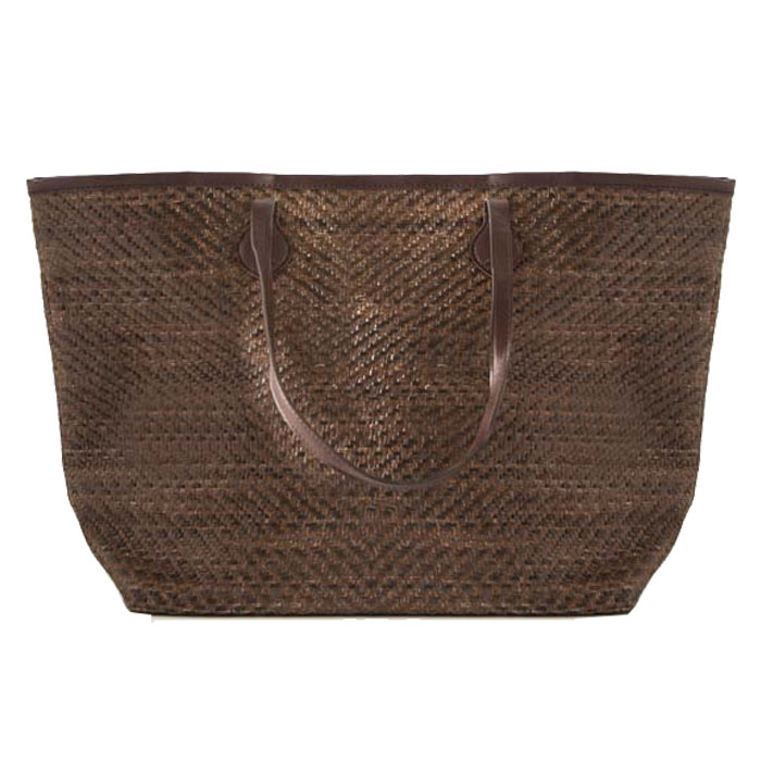 BOLSO CAFÉ FIBRAS NATURALES BRIC - 1