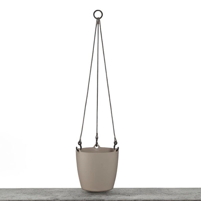 MACETERO COLGANTE BEIGE BRIC - 3