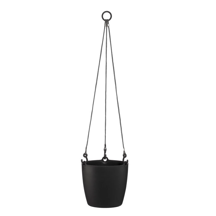 MACETERO COLGANTE NEGRO BRIC - 1