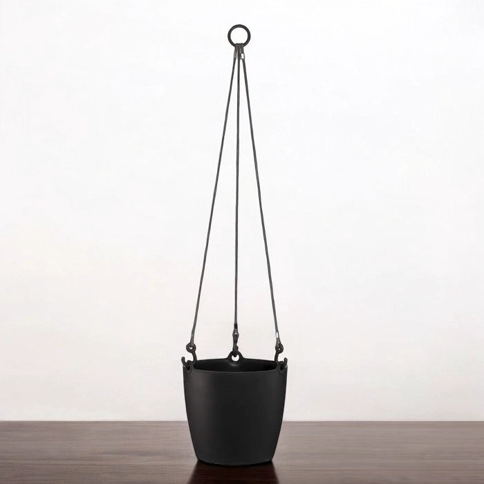 MACETERO COLGANTE NEGRO BRIC - 2