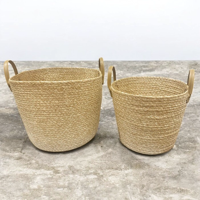 CANASTO DE ALMACENAJE CON MANILLAS SET BRIC - 3