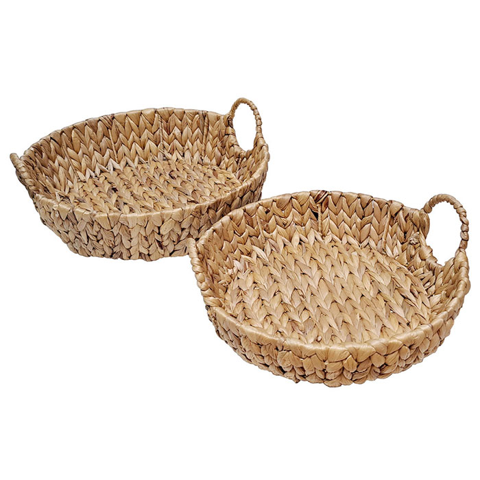 CESTA O BANDEJA REDONDA SET DE 2 BRIC - 1