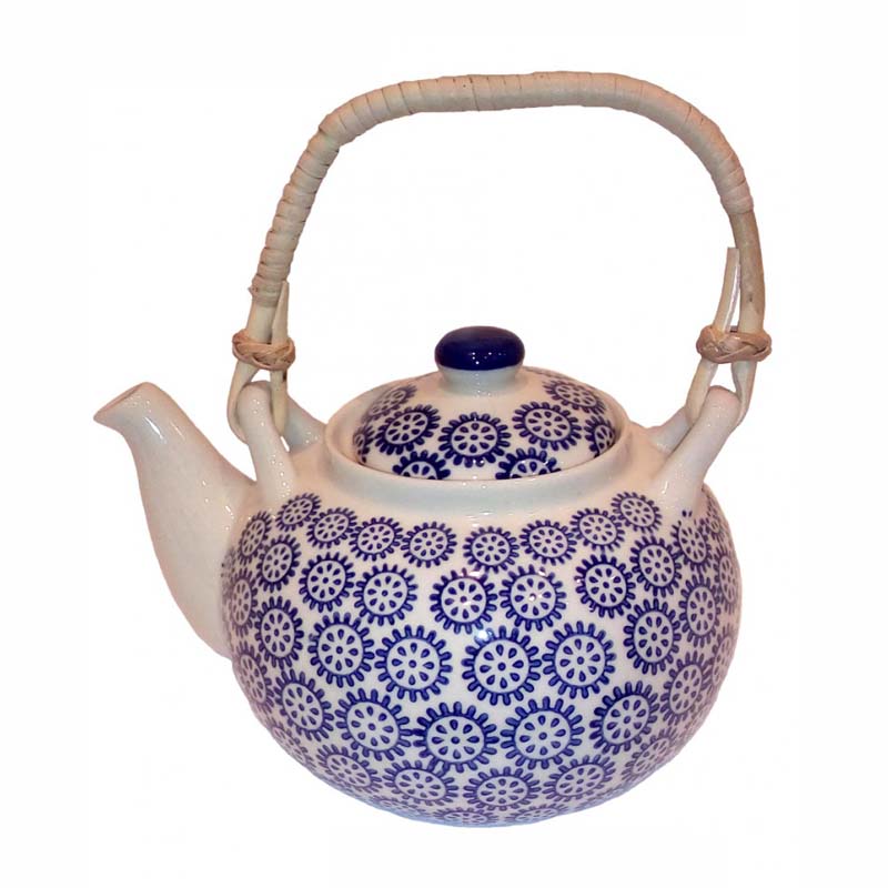 TETERA DE PORCELANA AZUL BRIC - 1