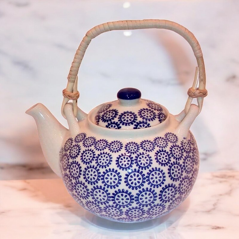 TETERA DE PORCELANA AZUL BRIC - 3