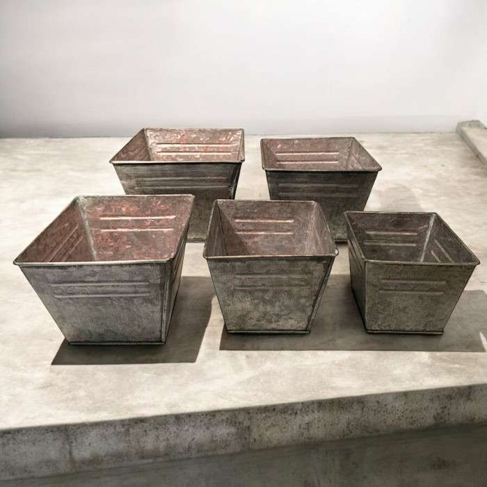 SET 5 MACETAS PARA PLANTAS BRIC - 2
