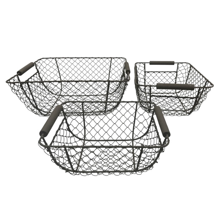CANASTO O MACETERO METAL BRIC