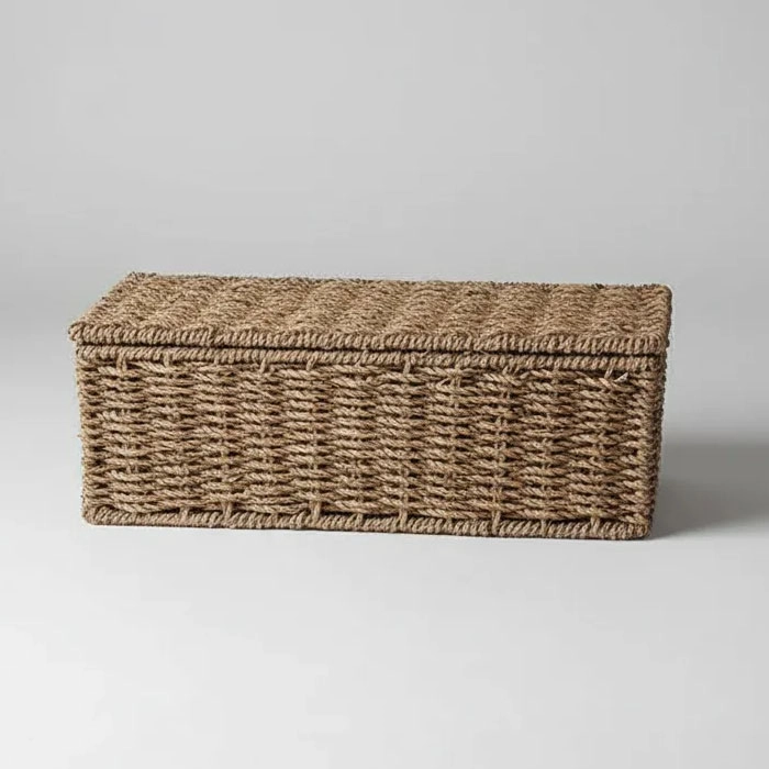 CANASTO ORGANIZADOR CON TAPA 38X14X13 CM BRIC - 3