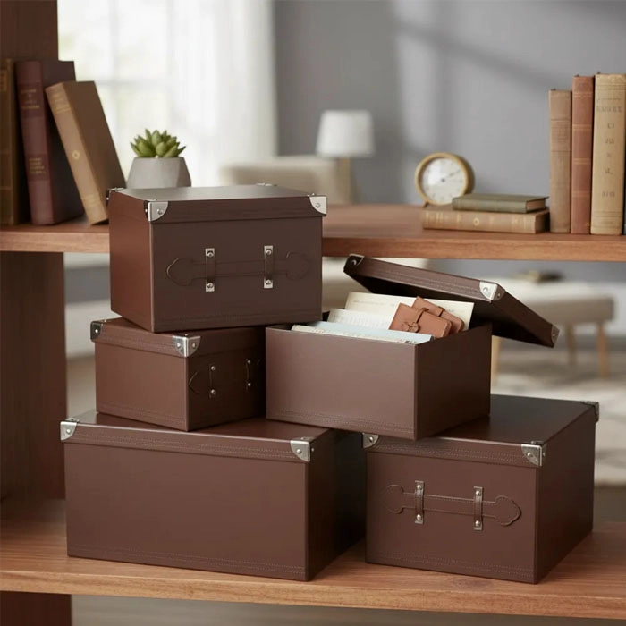 CAJAS ORGANIZADORAS PARA ALMACENAMIENTO SET DE 5 BRIC - 1