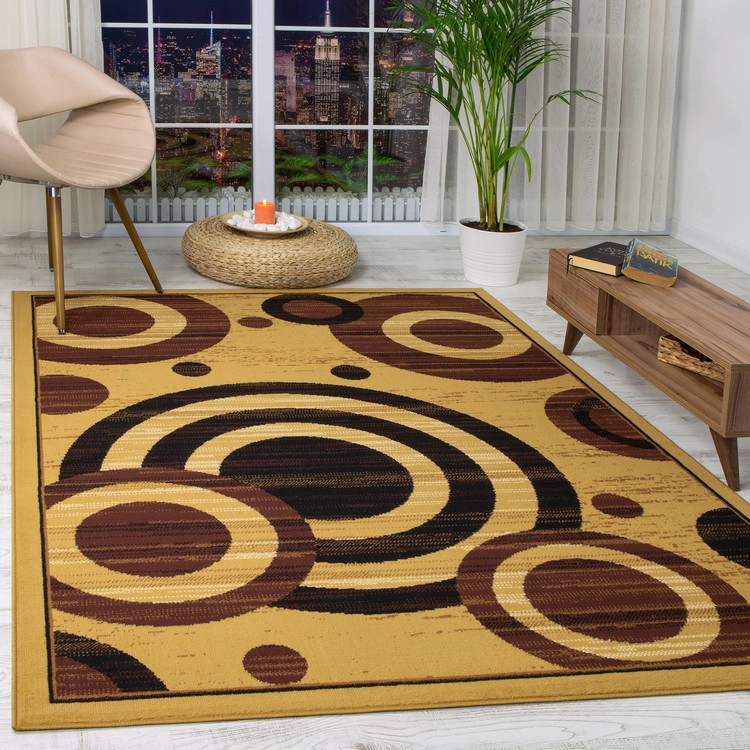 ALFOMBRA MODALFO KASHAN KING CONTEMPORÁNEA MODERNA 501 BEIGE 153 X 213 CM - 4