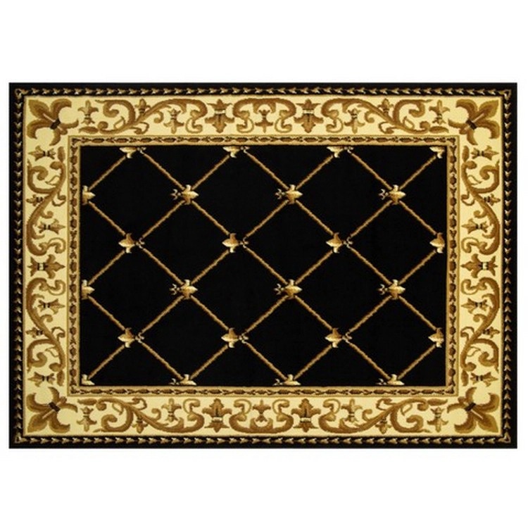 ALFOMBRA MODALFO KASHAN KING CONTEMPORÁNEA MODERNA 503 NEGRA 245 X 305 CM - 1