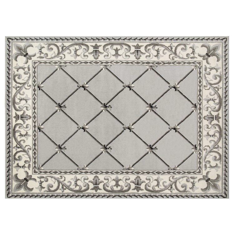 ALFOMBRA KASHAN KING CONTEMPORÁNEA MODERNA 503 GRIS 245 X 305 CM - 1