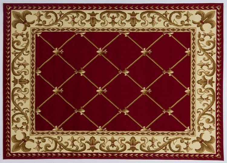 ALFOMBRA MODALFO KASHAN KING CONTEMPORÁNEA MODERNA 503 ROJA 153 X 213 CM - 1