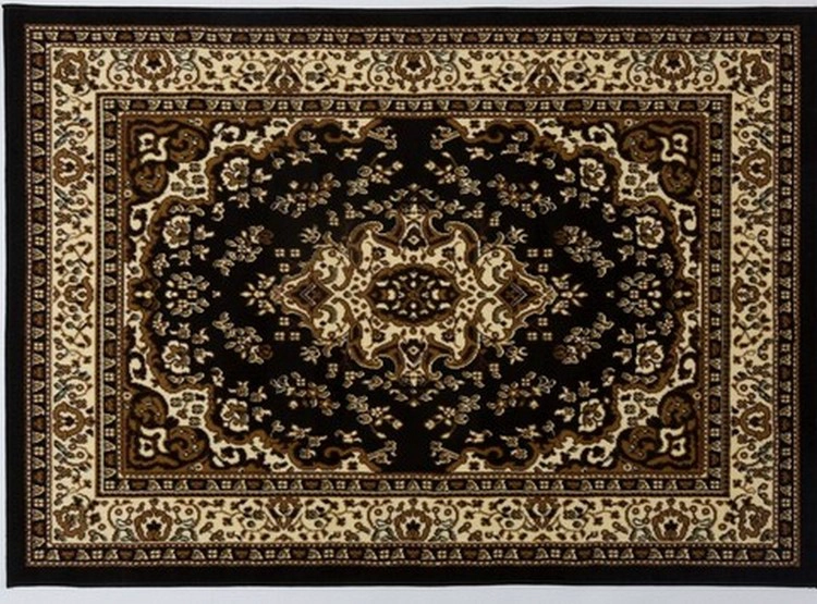 ALFOMBRA MODALFO KASHAN KING CONTEMPORÁNEA MODERNA 504 NEGRA 245 X 305 CM - 1