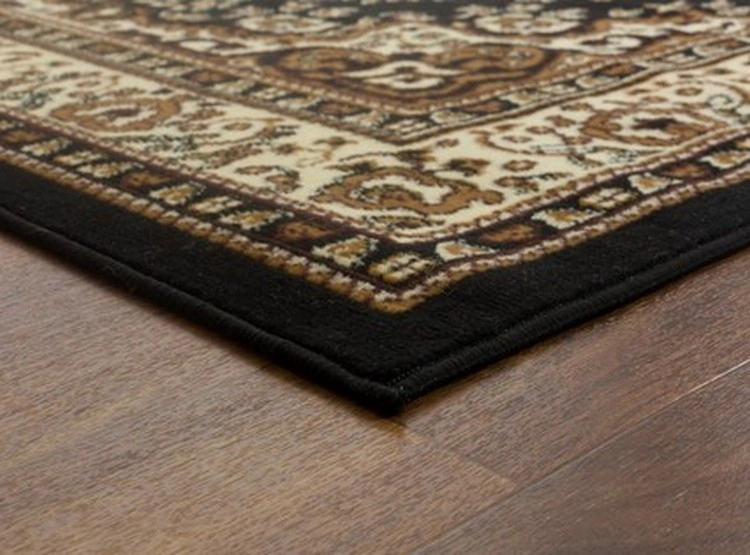 ALFOMBRA MODALFO KASHAN KING CONTEMPORÁNEA MODERNA 504 NEGRA 245 X 305 CM - 3
