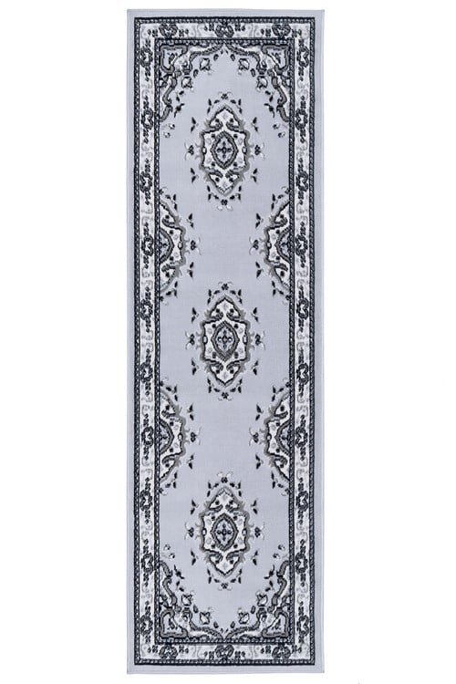 ALFOMBRA MODALFO KASHAN KING CONTEMPORÁNEA MODERNA 504 PASILLO GRIS 60 X 213 CM - 1