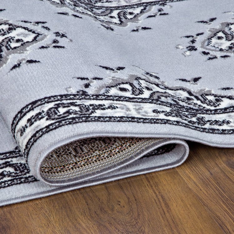 ALFOMBRA MODALFO KASHAN KING CONTEMPORÁNEA MODERNA 504 PASILLO GRIS 60 X 213 CM - 2