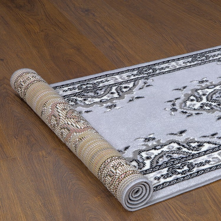 ALFOMBRA MODALFO KASHAN KING CONTEMPORÁNEA MODERNA 504 PASILLO GRIS 60 X 213 CM - 3