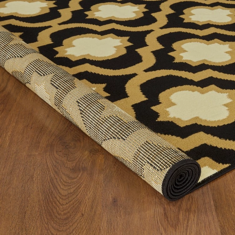 ALFOMBRA MODALFO KASHAN KING CONTEMPORÁNEA MODERNA 505 NEGRA 245 X 305 CM - 2