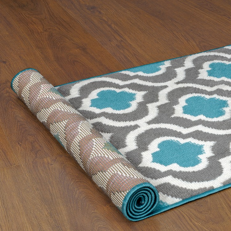 ALFOMBRA KASHAN KING505 PASILLO AZUL 60X213CM - 2