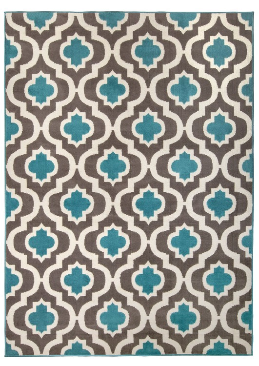 ALFOMBRA MODALFO KASHAN KING CONTEMPORÁNEA MODERNA 505 AZUL 200 X 290 CM - 1