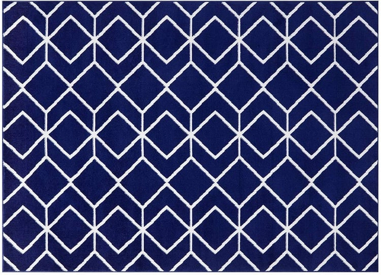 ALFOMBRA MODALFO KASHAN KING CONTEMPORÁNEA MODERNA 507 AZUL MARINA 245 X 305 CM - 1