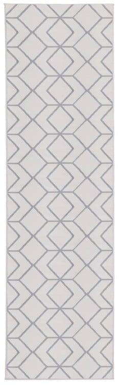 ALFOMBRA MODALFO KASHAN KING CONTEMPORÁNEA MODERNA 507 PASILLO BLANCA 60 X 213 CM - 1