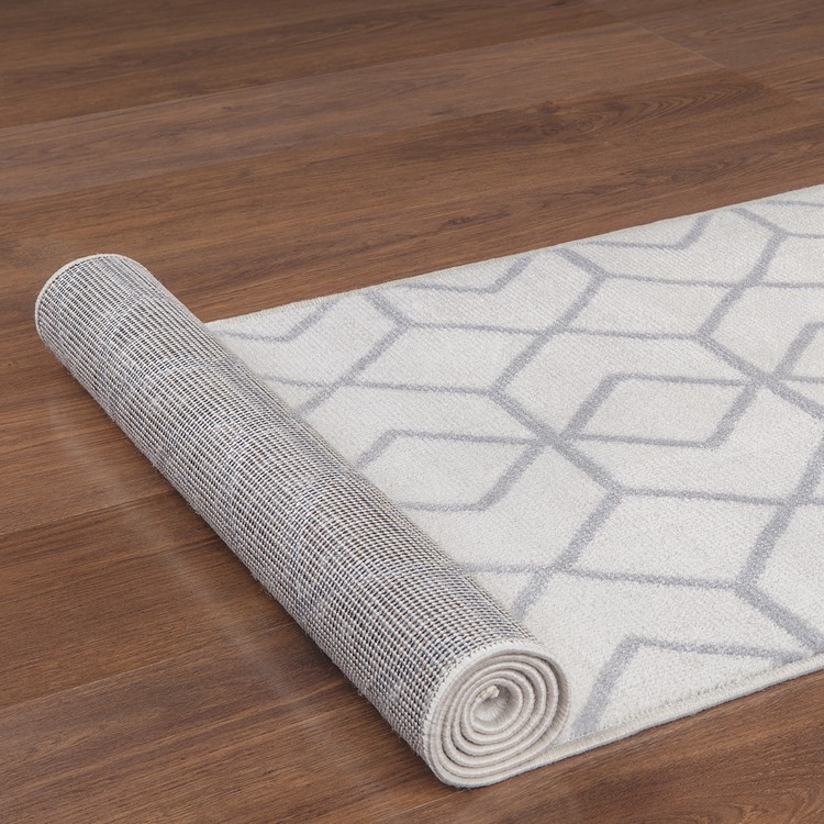 ALFOMBRA MODALFO KASHAN KING CONTEMPORÁNEA MODERNA 507 PASILLO BLANCA 60 X 213 CM - 2