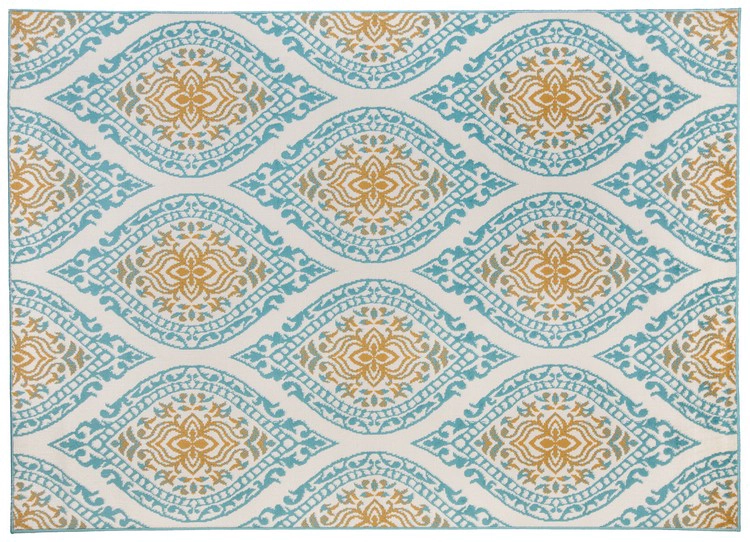 ALFOMBRA MODALFO KASHAN KING CONTEMPORÁNEA MODERNA 512 AZUL 245 X 305 CM - 1