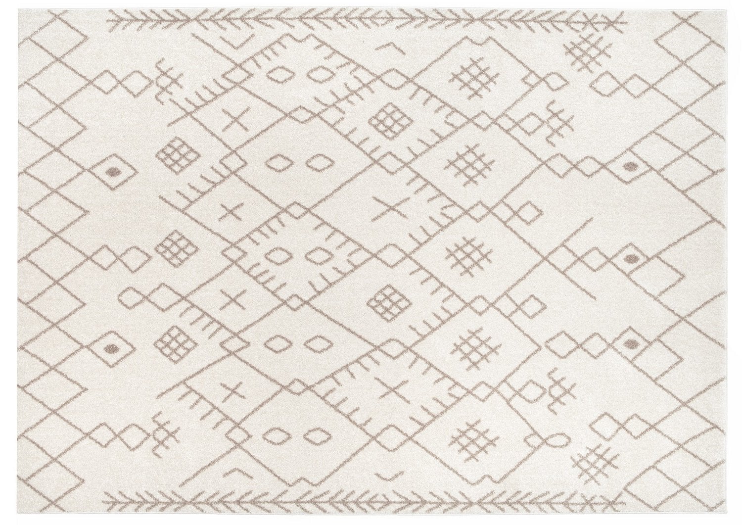 ALFOMBRAS MODALFO FLORIDA CONTEMPORÁNEA MODERNA MODA 2700 BEIGE 120 X 180 CM - 1