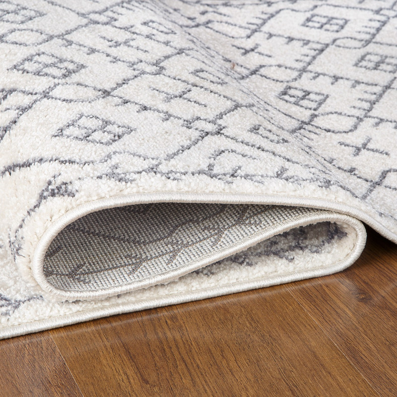 ALFOMBRAS MODALFO FLORIDA CONTEMPORÁNEA MODERNA MODA PASILLO 2700BLANCO 70 X 230 CM - 4