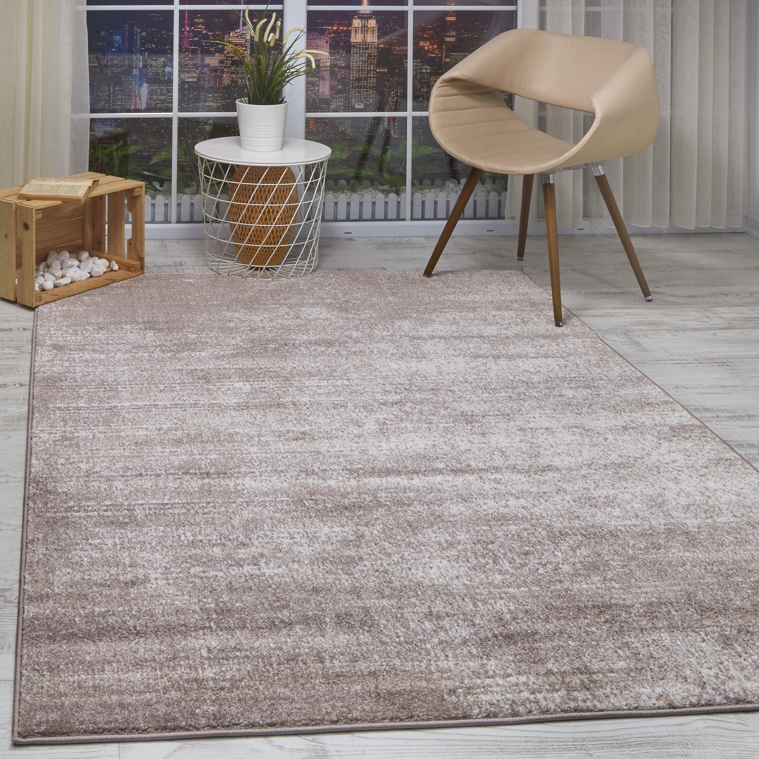 ALFOMBRA MODALFO FLORIDA CONTEMPORÁNEA MODERNA 34 BEIGE 244 X 305 CM - 4